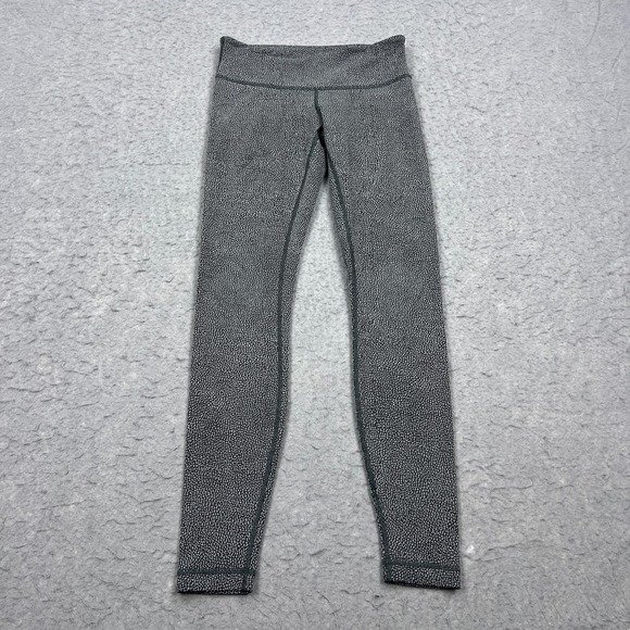 lululemon athletica Pants - Lululemon Pants Womens 6 Gray Dot Wunder Under Low-Rise Tight Luxtreme W5APUS